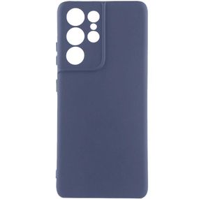 Чехол Silicone Cover Ummi Lakshmi Full Camera (AA) для Samsung Galaxy S22 Ultra Синий / Midnight Blue