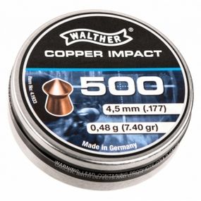 Umarex Walther Pointed Waisted Pellets 0,48 гр, 500 шт