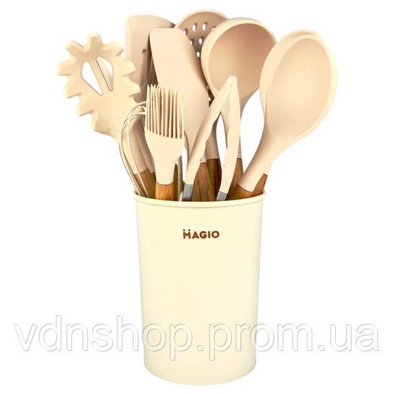 Кухонні предмети силікон Magio, Набір силіконових аксесуарів для кухні, Набір для готування з нейлону CI-90 | Зображення 2