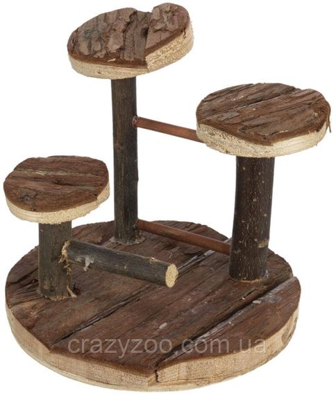 Підставка Trixie 61640 Natural Living, для гризунів, 14×14 см, коричнева | Зображення 1