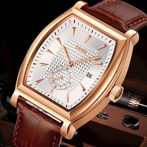 Чоловічий годинник Skmei 9306RGSI Rose Gold-Silver | Зображення 4