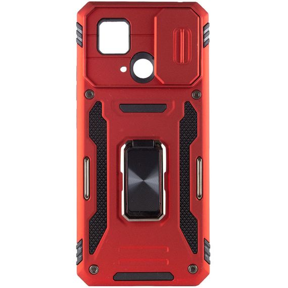 Ударопрочный чехол Camshield Army Ring для Xiaomi Redmi 10C Красный / Red | Зображення 3