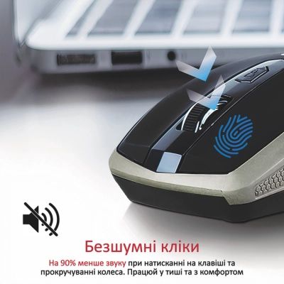 Мышка Promate Breeze Wireless Gold (breeze.gold) | Зображення 1