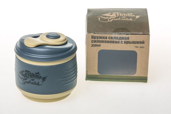 Кружка складна силіконова Tramp з кришкою 350ml UTRC-082-sand | Зображення 2