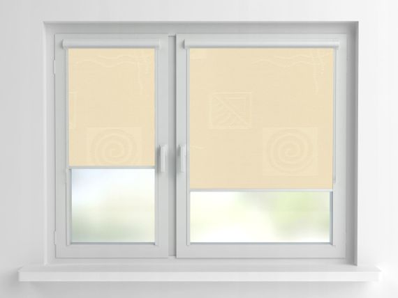 Рулонная штора Rolets Икеа 2-1800-1100 110x170 см закрытого типа Бежевая