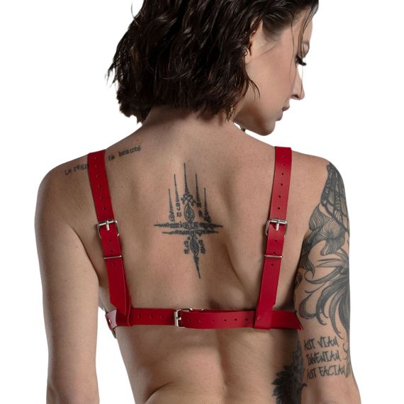 Ліф з натуральної шкіри Feral Feelings - Bikini Top Red | Зображення 2