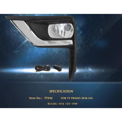 Фари дод. модель Toyota Prado FJ150 2017-20/TY-946A/H11-12V55W/ел.проводка | Зображення 1