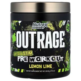 Передтренувальний комплекс Nutrex Outrage Ultra Stim Pre Workout 201,18 г, Lemon Lime
