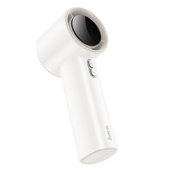 Портативный вентилятор Hoco HX64 Hurricane high speed handheld fan 3600 mAh White | Зображення 4
