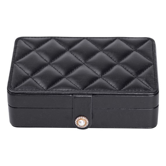 Шкатулка для украшений из эко кожи 16×11×4.7 см органайзер для ювелирных изделий HP-5-30B | Зображення 3