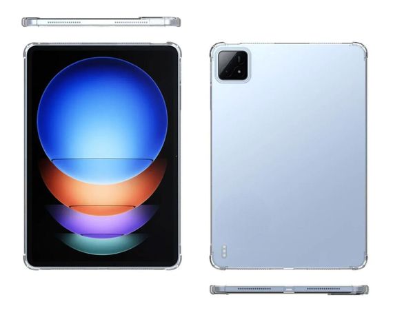 Силіконовий чохол бампер Primolux Silicone для планшета Poco Pad X1 11.2" 2025 - Clear | Зображення 2