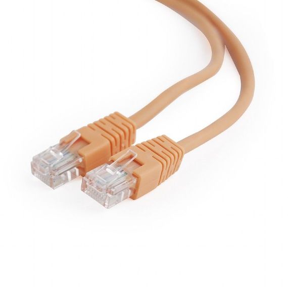 Патч корд Cablexpert PP12-0.25M/O, UTP, категорія. 5E, литий,  50u" штекер із фіксатором, 0.25 м, помаранчевий | Зображення 1