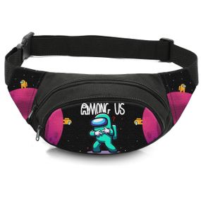 Сумка-бананка дитяча з принтом Among Us поясна сумка для хлопчика (4463)