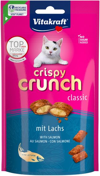 Ласощі для котів з лососем Vitakraft Crispy Crunch Salmon, 60 гр