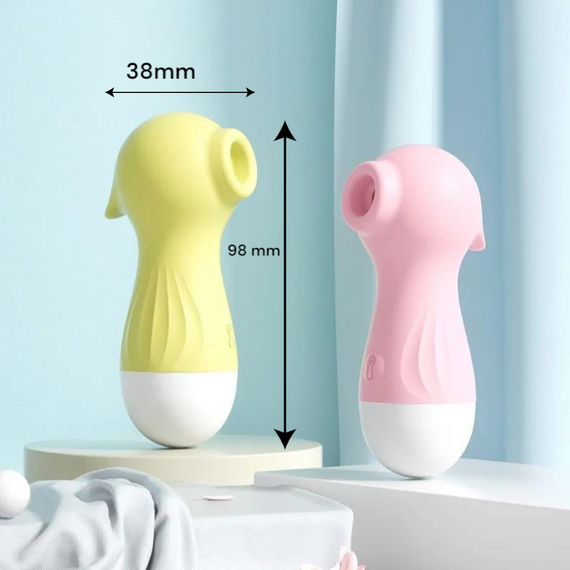 Вакуумний стимулятор "Sexy Seahorse", 10 режимів, колір жовтий Sex Aura | Зображення 2