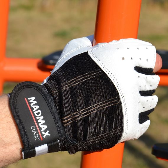 Рукавички для фітнесу MadMax MFG-248 Clasic White XL | Зображення 4