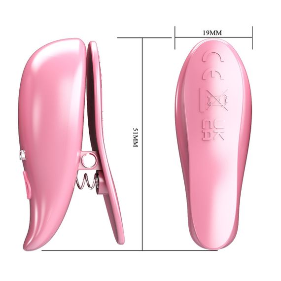 Вібростимулятори для сосків Pretty Love - Leaf, 10 vibration functions, BI-300036 Sex Aura | Зображення 7