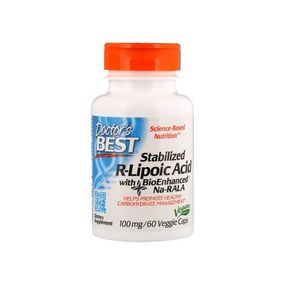 Альфа-ліпоєва кислота Doctor's Best Stabilized R-Lipoic Acid 200 mg 60 Veg Caps