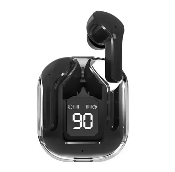 T2 TWS Бездротові Bluetooth-навушники з цифровим дисплеєм і Hi-Fi звуком. Чорні
