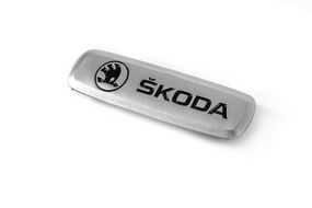 Шильдик алюмінієвий для килимків (1шт) для Тюнінг Skoda