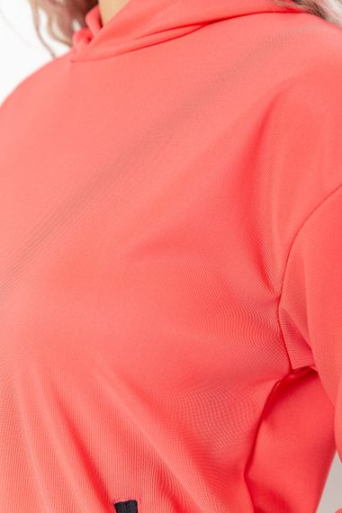 Худі жіночий з капюшоном, колір кораловий, 182R8030 | Зображення 4