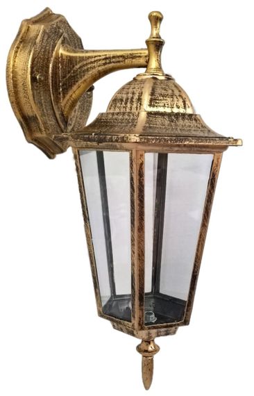 Ліхтар вуличний настінний 26108 Золото 35х15х20 см. | Зображення 2