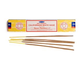 Аромапалички (пахощі) Satya Californian White Sage (Каліфорнійська Біла шавлія) 8904234402499