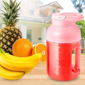 Блендер-пляшка для смузі портативний Рожевий