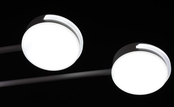 Люстра світлодіодна стельова LED світильник для квартири на стелю лед 27565 Білий 10х100х100 см. | Зображення 8