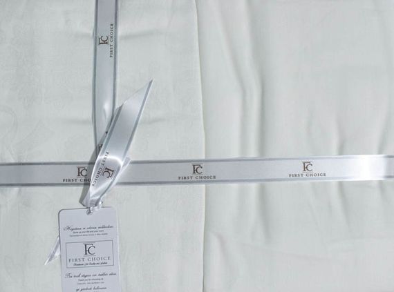 Постільна білизна First Choice Jacquard Satin 200 х 220 см Herra White | Зображення 2