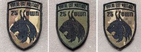 Шеврон 25 ОШП Vivere Est Militare / 3шт (комплект)