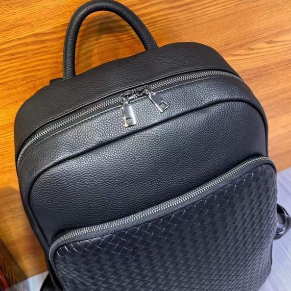 Рюкзак чоловічий шкіряний. Чорний міський рюкзак для ноутбука та документів Tiding Bag 22727 | Зображення 8