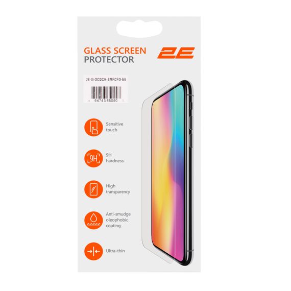 Захисне скло 2E  для TECNO Spark Go 2024 (BG6), 2.5D FCFG, (1 Pack), чорна рамка (2E-G-GO2024-SMFCFG-BB) | Зображення 5