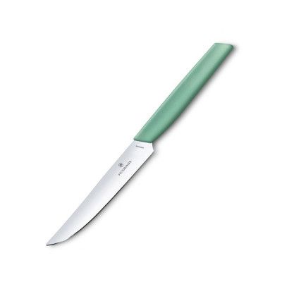 Кухонный нож Victorinox Swiss Modern Steak 12 см Мятний (6.9006.1241) | Зображення 1