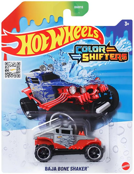 Hot Wheels Color Shifters Baja Bone Shaker Машинка Хот Вілс, що змінює колір, Бон Шейкер | Зображення 1