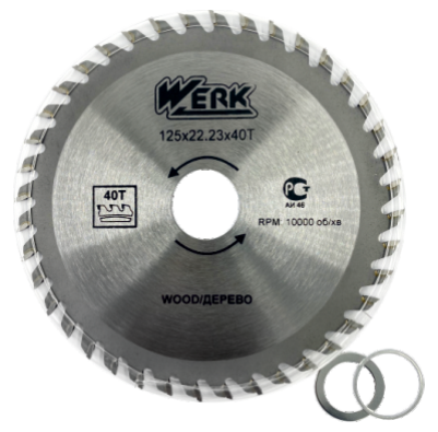 Пильний диск Ø185х20 T-24 Werk 118496
