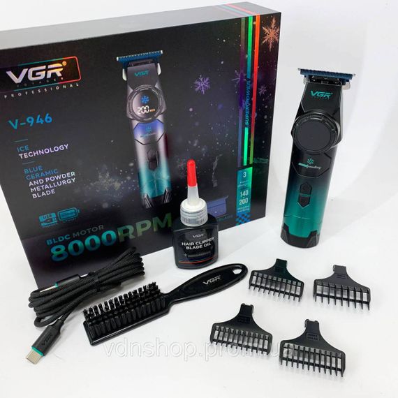 Машинка для різних стрижок акумуляторна VGR V-946, Бездротова акумуляторна машинка для стрижки волосся VY-85 | Зображення 7