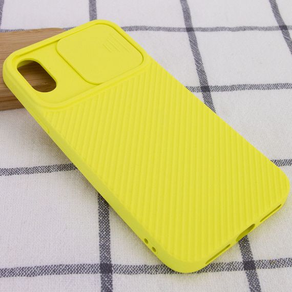 Чохол Camshield Square TPU зі шторкою для камери для Apple iPhone XS Max (6.5") Жовтий | Зображення 3