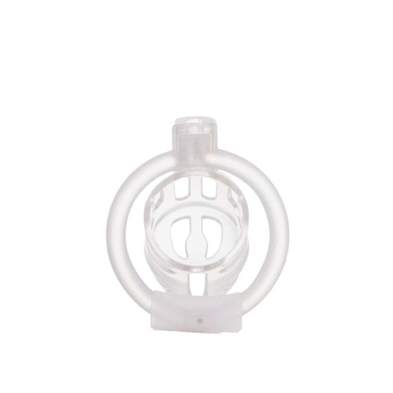 Клітка для пеніса LOCKINK SEVANDA Plastic Penis Chastity Cage, прозора, 3 кільця різних розмірів Sex Aura | Зображення 1