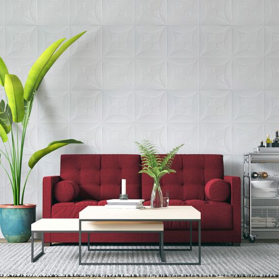 Панель 3D WHITE 700*700*6mm (D) SW-00001959 | Зображення 4