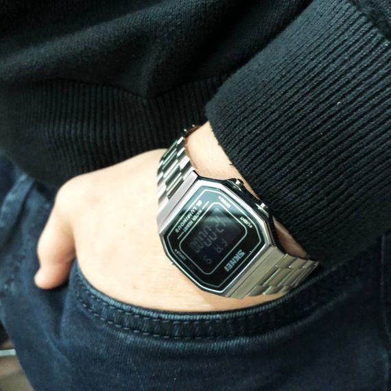 Годинник квадратний Ретро SKMEI 1647SI, Годинник retro vintage, Чоловічі наручні годинники vintage new ZW-52 | Зображення 1