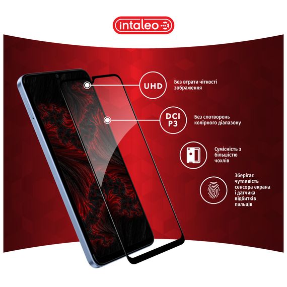 Скло захисне Intaleo Full Glue Xiaomi Redmi A3 Black (1283126591297) | Зображення 3