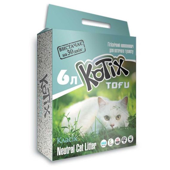 Соєвий наповнювач Kotix Tofu без аромату 6 л