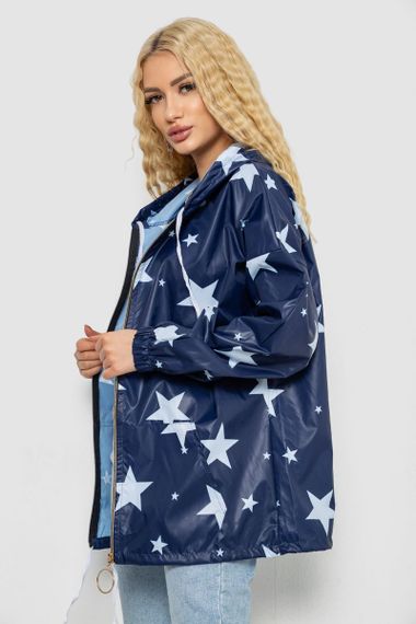 Вітровка жіноча з капюшоном, колір синій, 238R102-5 | Зображення 2