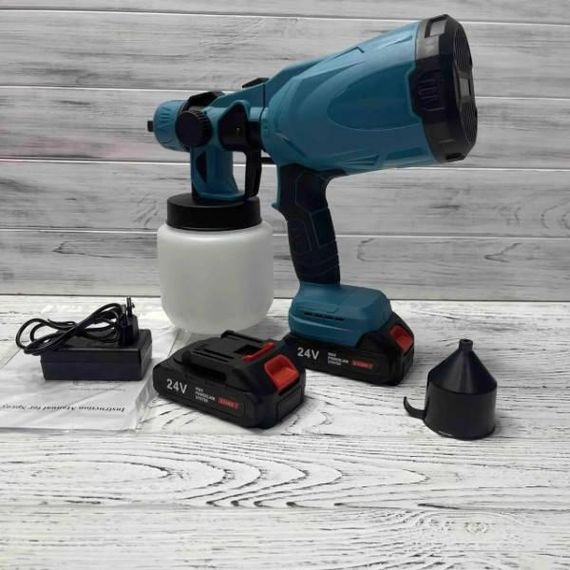 Краскопульт аккумуляторный на 2 аккумулятора 24V Paint Sprayer