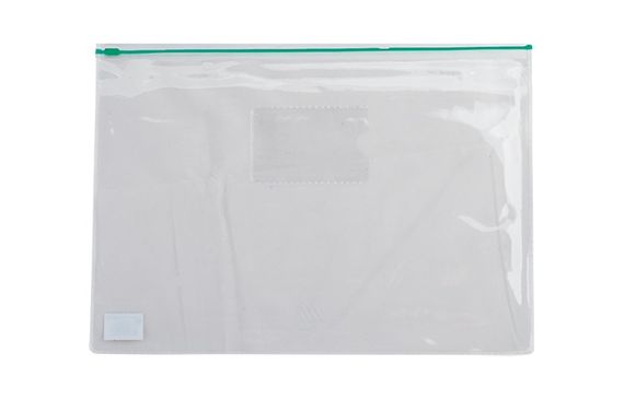 Папка-конверт на блискавці zip-lock, А5, BM.3947-99 BUROMAX глянсовий прозорий пластик, кольорова (4823078953612) Зелений