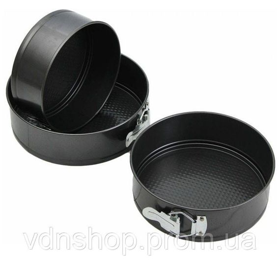 Форма металева для випічки кругла Unique UN-1702, Набір для випічки з нержавіючої сталі HQ-70 | Зображення 9