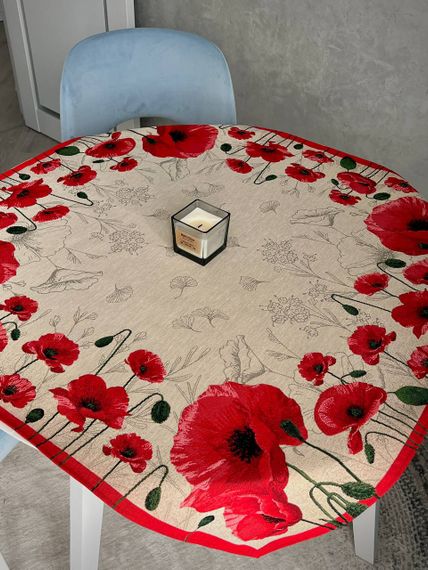 Скатертина гобеленова CAYETANA Limaso, 97х100, Квадратна, Повсякденний, Без люрексу, 75% поліестер, 15% акрил, 10% бавовна, Гобелен | Зображення 7