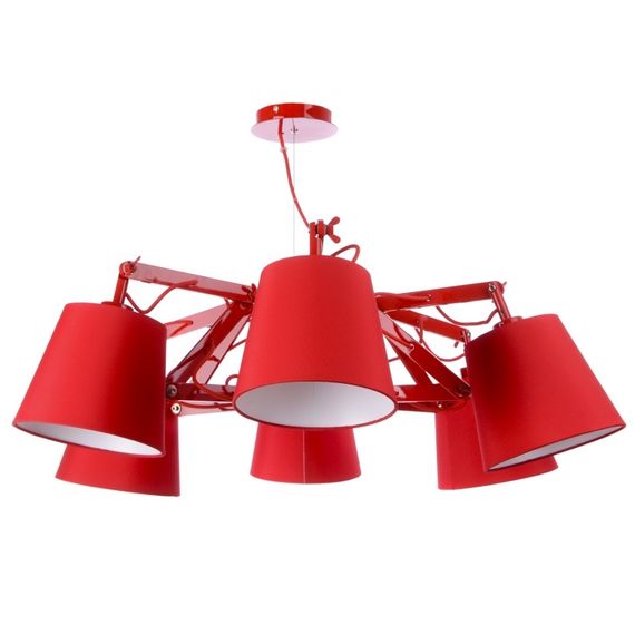 Люстра подвесная паук E27 40W Red (BL-132S/6)