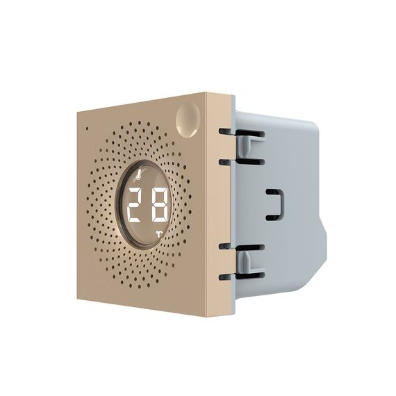 Розумний датчик температури та вологості ZigBee (термометр-гігрометр) LIVOLO, золотий, модуль без